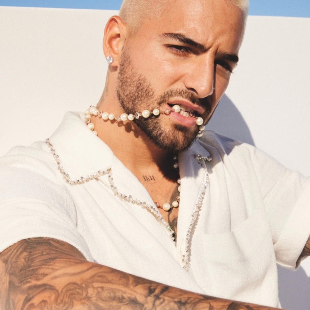Royalty by Maluma Short-Sleeve Polo with Beaded Trim